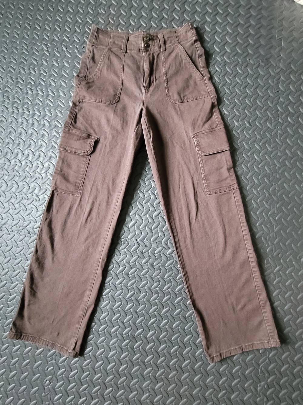 RE Generation Celebrity Pink Women's Brown Relaxed Cargo Pants 3/26